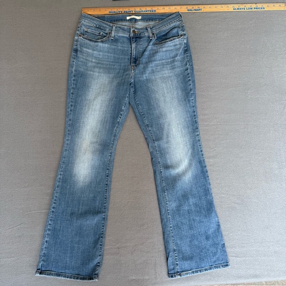 Levi’s Classic Boot Washed Blue Women's Jeans size 14  Stretch - Picture 2 of 11